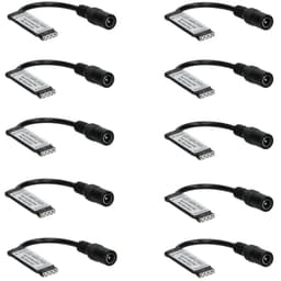 10x 12V FORSTÆRKER 144W FORSTÆRKER TIL RGB LED STRIP 12A REPEATER SILENT STRIPS