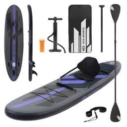 Ilmatäytteinen Stand Up Paddle Board, jossa on kajakin istuin, 305 x 78 x 15 cm,