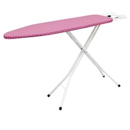 Strykbräda bord med fäste fack 110 x 34cm Pink med glitter och diamanter