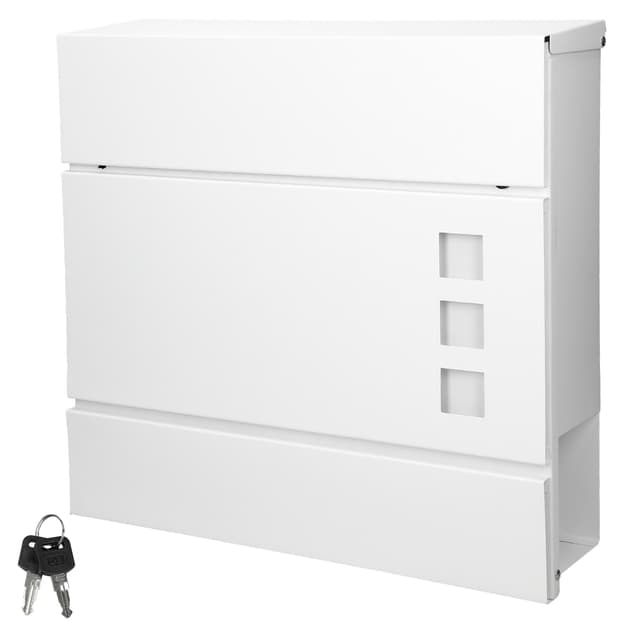 ECD Germany modern design brevlåda med tidningsfack 37x10,5x36,5cm