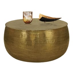 Soffbord Ø 90x45 cm Guld Aluminium WOMO Design