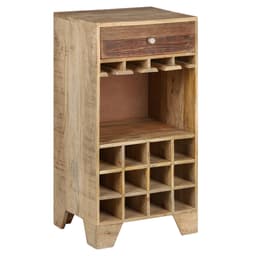Womo-Design vinskåp med glasfäste och lådor, unik, handgjord, vintage, vinställ