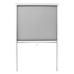 ECD Germany myggnät insynsskärm rullgardin för fönster - 100 x 160 cm - vit -