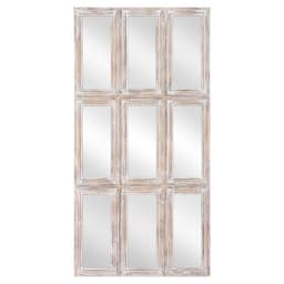 Womo-Design Wall Mirror Shabby Chic 80x160cm, unik, handgjord spegel med massivt