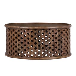 WOMO-DESIGN Oriental soffbord Dusseldorf Ø75x35 cm rund, hand ristade brun,