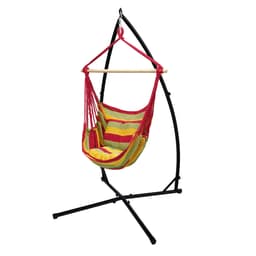 Hängande stol hängande stol hängande swing röd / gul / orange + hängmatta stol