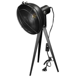 Pöytävalaisin 1 liekki E27 musta LED-lampulla 4W