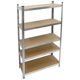 ECD Germany værkstedshylde kraftig hylde - 180x90x40 cm - galvaniseret - kan