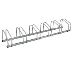 ECD Germany cykelstativ til 6 cykler 160x32x27 cm lavet af galvaniseret stål,