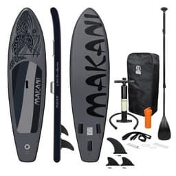 ECD Germany Uppblåsbara Stand Up Paddle Board Makani | 320x82x15 cm | Svart |