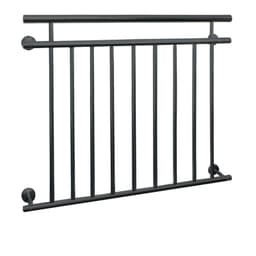 Fransk altan sprosser rækværk antracit stang rækværk 128 x 90 cm