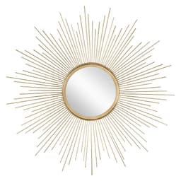 WOMO-DESIGN väggspegel dekorativ spegel hängande spegel rund soloptik Santiago