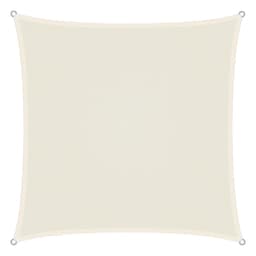 Markise solsejl beskyttelse sejl skygge 3,6x3,6 m Cream 100% HDPE
