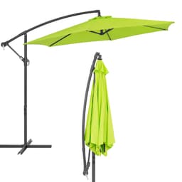 ECD-Germany alumiini aurinkosuoja Green Ø 300 cm kierros sis. Winch ja jalusta,