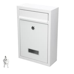 Postkasse væg letterbox postkasser postboks stål hvid
