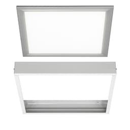 ECD Germany Dæmpbar LED-loftslampe 30x30 cm med ramme 12W neutral hvid 4000K 760