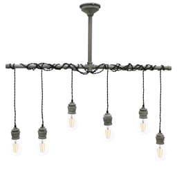 Hængelampe 120 cm lavet af metal cm E27 6 flammer