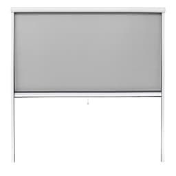 Myggenet insekt skærm rullegardin aluminiumsramme klemme Rollo Hvid 160 x 160 cm