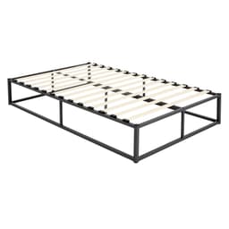 ML Design Metal Bed 120x200cm teräskehyksellä, jossa on slotted runko, musta,