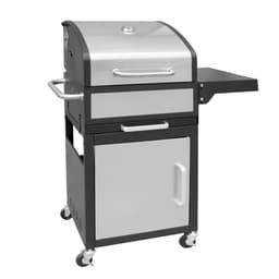 LANDMANN GRILLCHEF 11517 Kolgrillvagn 45x44 cm, grillvagn med dubbelväggigt lock