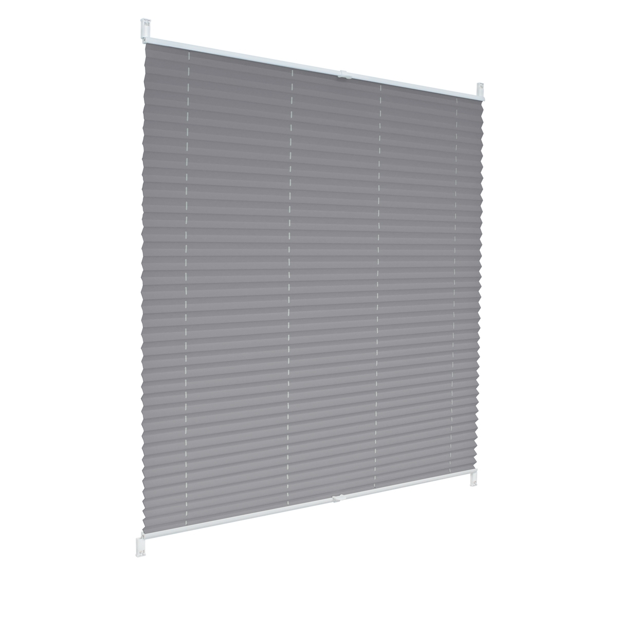 ECD Germany Laskostettu 85 x 100 cm - Harmaa - Klemmfix - EasyFix - poraamatta -
