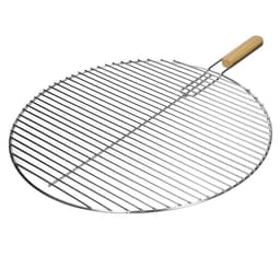 Rund grillrist i rustfrit stål Ø 54,5 cm med aftageligt håndtag