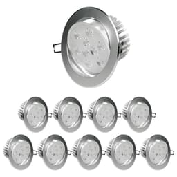 ECD Germany 10er Pack LED upotettava valonheitin 9W 230V 632 Lumen