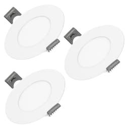 ECD Germany LED Alasvalot 3 x 3W - paneeli Katto Valaisimet Ultra ohut - 220-240