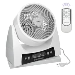 Bordsfläkt stå fläkt fjärr digital display 40W Vit Simtech