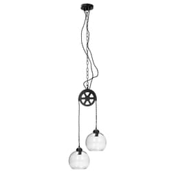 Riippuvalaisin 152,5 cm metallia cm E27 2 liekkiä