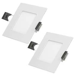ECD Germany 2-pack LED uppoasennusvalaisin 3W - paneelikattospotti ultra slim -