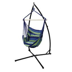 Hängande stol hängande stol hängande swing blå / grön med hängande stol frame