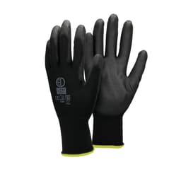 ECD 36 Germany par PU-arbete handskar, storlek 8-M, Svart, mekaniker handskar
