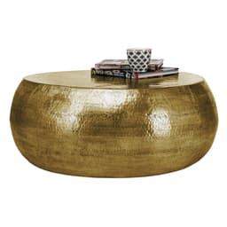 Sofabord Ø 60x30 cm Guld Aluminium WOMO Design