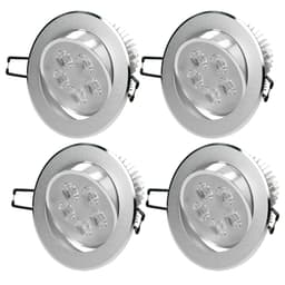 ECD Germany 4er Pack LED upotettava valonheitin 5W 230V 353 Lumen