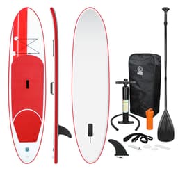 Surfbræt Stand Up Paddle SUP bord padle bord oppustelige pagaj Rød 308cm