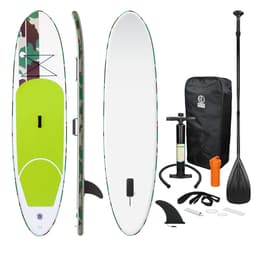Surfbræt Stand Up Paddle SUP bord padle bord oppustelige padle Grøn 308 cm