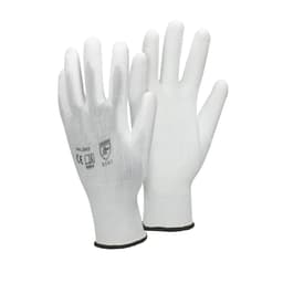 ECD Germany 48 par PU arbetshandskar, storlek 10 XL, färg vit, mekanik handskar,