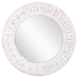 Womo-Design Wall Mirror Shabby Chic Ø 90cm, ainutlaatuinen, käsintehty peili,