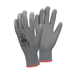 ECD 4 Germany par PU-arbete handskar, storlek 7-S, Gray, mekaniker handskar