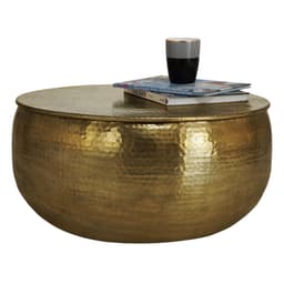 Sohvapöytä Ø 60x30,5 cm kultainen alumiini WOMO-Design