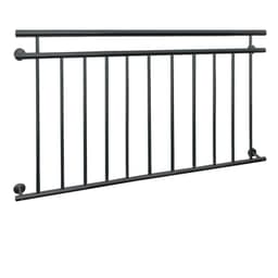 Fransk altan sprosser rækværk antracit stang rækværk 156 x 90 cm