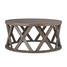 WOMO-DESIGN Itämainen sohvapöytä Ateena Ø75x35 cm pyöreä ruskea massiivimangosta