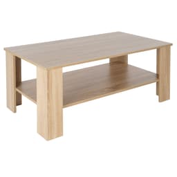 ML Design sofabord i moderne træ look, 100 × 43 × 57 cm, spånplader, Sonoma eg,