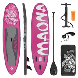 Surfingbräda Stand Up Paddle SUP styrelse Maona paddel ombord uppblåsbar rosa