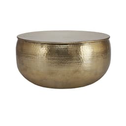 WOMO-DESIGN soffbord vardagsrumsbord soffbord aluminium Ø 60x30,5 cm guld
