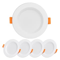 LED forsænket lysinstallation panel loftslampe panel belysning 5W rund varm hvid