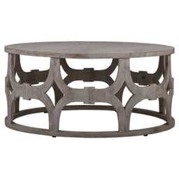 WOMO DESIGN soffbord ø 100 x 45 cm rund, natur, unik, handgjord av massivt trä