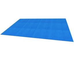 ECD Germany pool sol lock Square 6x4 m 400 um blå, PE bubbelplast, snabbare