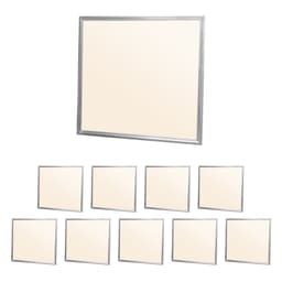 ECD Germany LED panel 36W - 62 x 62 cm - 10 er-Pack - Ultraslim tynd - SMD 3014